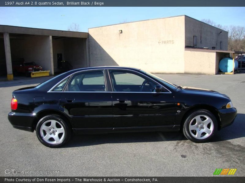 Brilliant Black / Beige 1997 Audi A4 2.8 quattro Sedan
