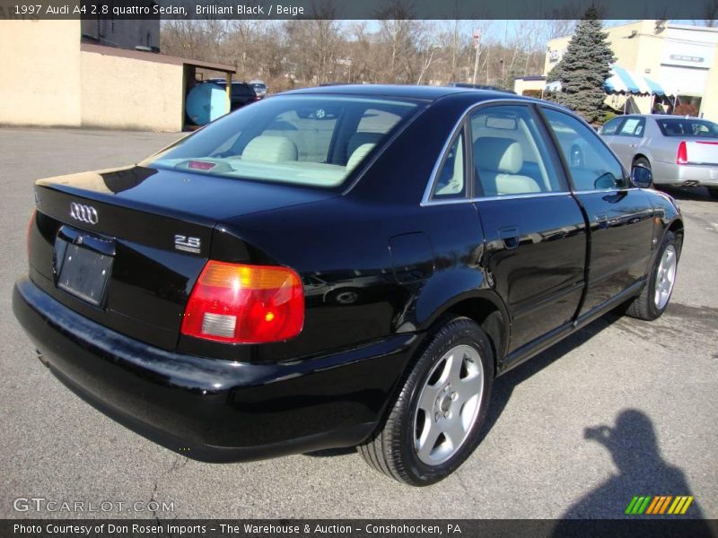 Brilliant Black / Beige 1997 Audi A4 2.8 quattro Sedan