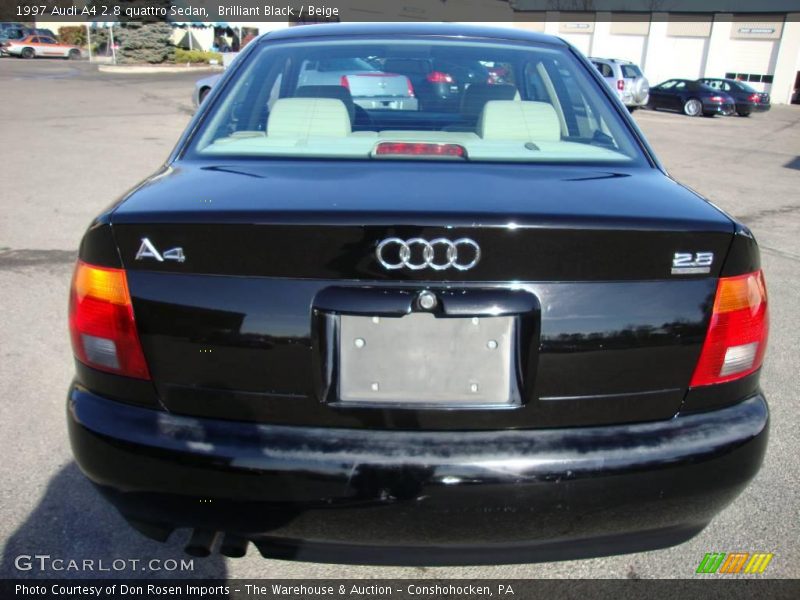 Brilliant Black / Beige 1997 Audi A4 2.8 quattro Sedan