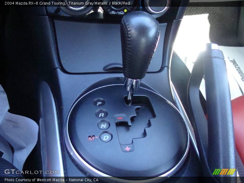 Titanium Gray Metallic / Black/Red 2004 Mazda RX-8 Grand Touring