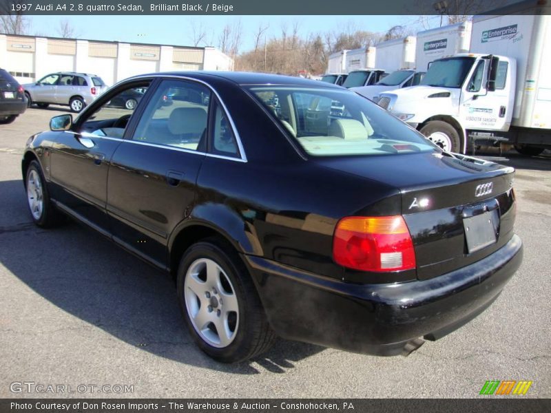Brilliant Black / Beige 1997 Audi A4 2.8 quattro Sedan