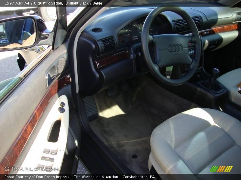 Brilliant Black / Beige 1997 Audi A4 2.8 quattro Sedan