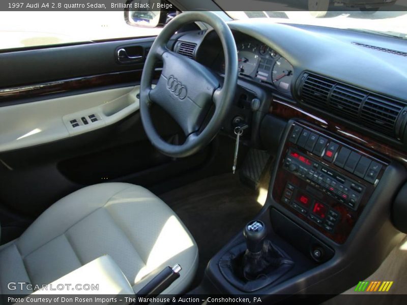 Brilliant Black / Beige 1997 Audi A4 2.8 quattro Sedan