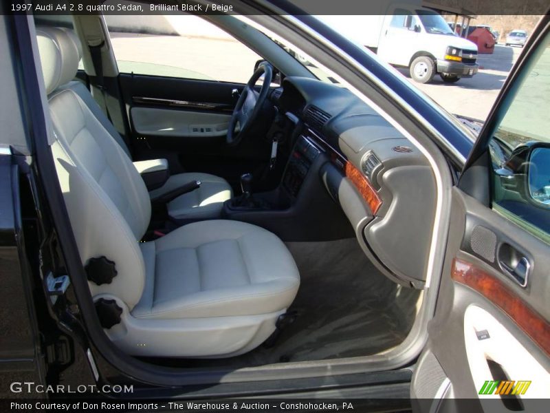 Brilliant Black / Beige 1997 Audi A4 2.8 quattro Sedan