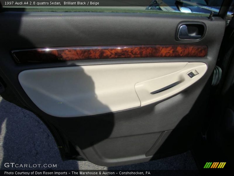 Brilliant Black / Beige 1997 Audi A4 2.8 quattro Sedan