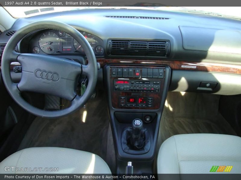 Brilliant Black / Beige 1997 Audi A4 2.8 quattro Sedan