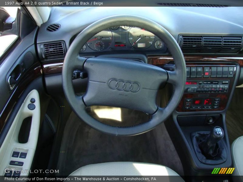 Brilliant Black / Beige 1997 Audi A4 2.8 quattro Sedan