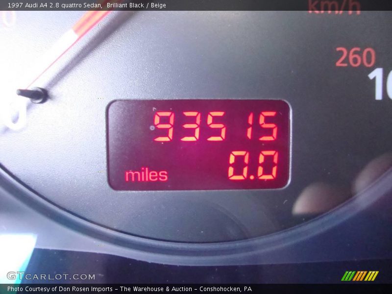Brilliant Black / Beige 1997 Audi A4 2.8 quattro Sedan