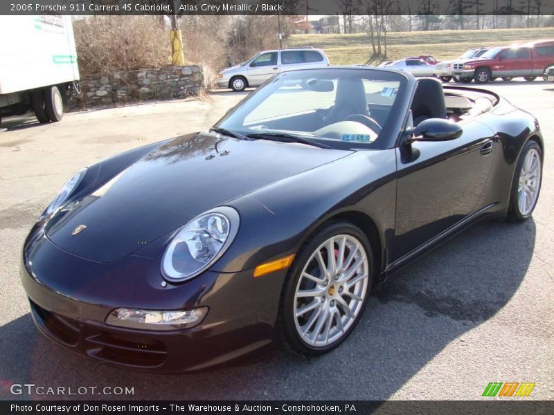 Atlas Grey Metallic / Black 2006 Porsche 911 Carrera 4S Cabriolet