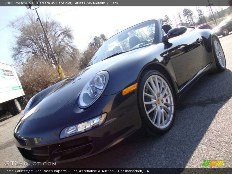 Atlas Grey Metallic / Black 2006 Porsche 911 Carrera 4S Cabriolet