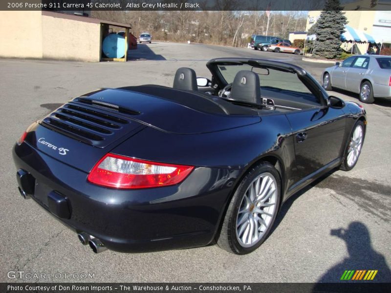 Atlas Grey Metallic / Black 2006 Porsche 911 Carrera 4S Cabriolet