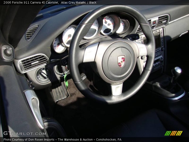 Atlas Grey Metallic / Black 2006 Porsche 911 Carrera 4S Cabriolet