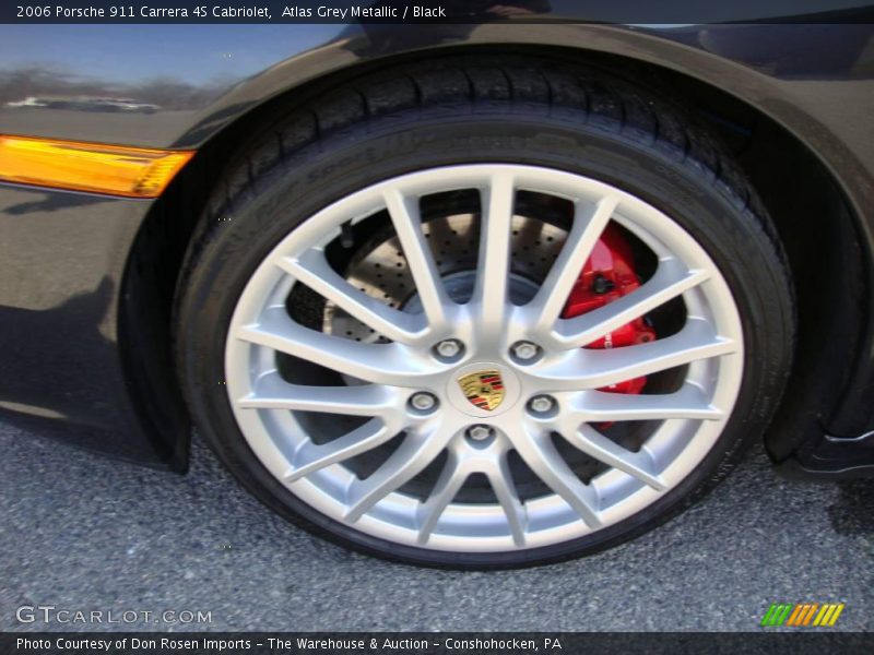 Atlas Grey Metallic / Black 2006 Porsche 911 Carrera 4S Cabriolet