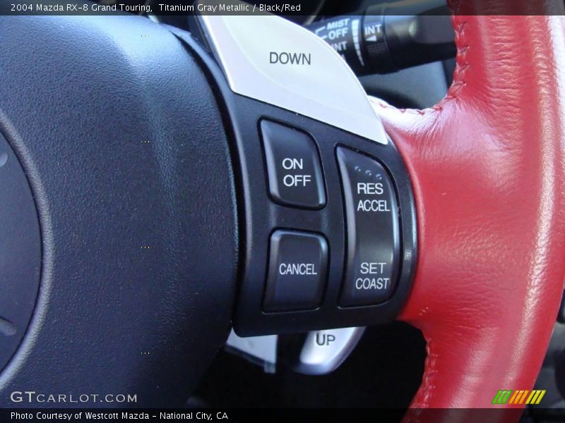 Titanium Gray Metallic / Black/Red 2004 Mazda RX-8 Grand Touring