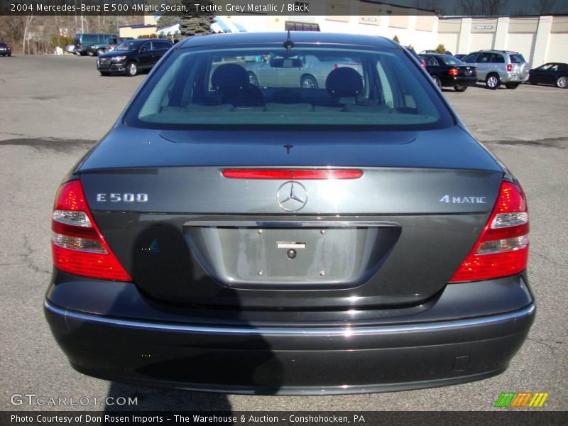 Tectite Grey Metallic / Black 2004 Mercedes-Benz E 500 4Matic Sedan