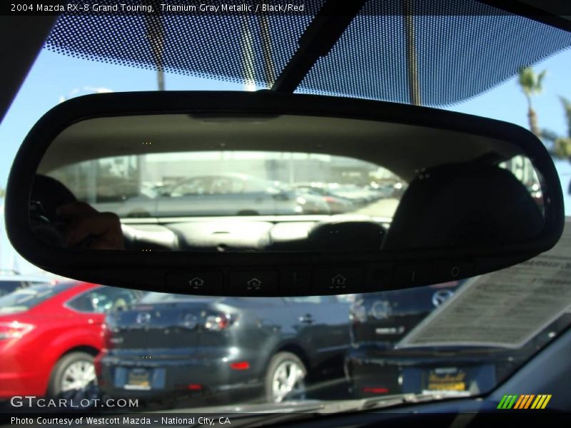 Titanium Gray Metallic / Black/Red 2004 Mazda RX-8 Grand Touring