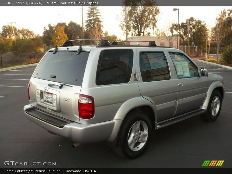 Brilliant Silver Metallic / Graphite 2002 Infiniti QX4 4x4