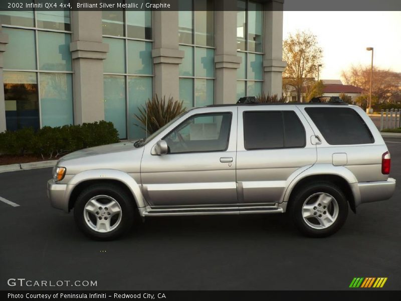 Brilliant Silver Metallic / Graphite 2002 Infiniti QX4 4x4
