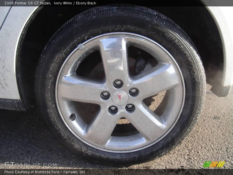Ivory White / Ebony Black 2008 Pontiac G6 GT Sedan