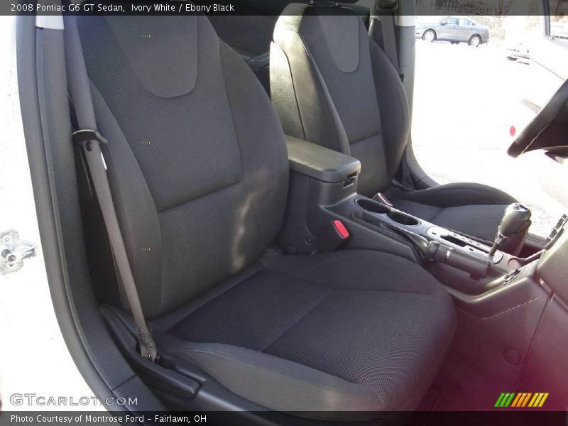 Ivory White / Ebony Black 2008 Pontiac G6 GT Sedan