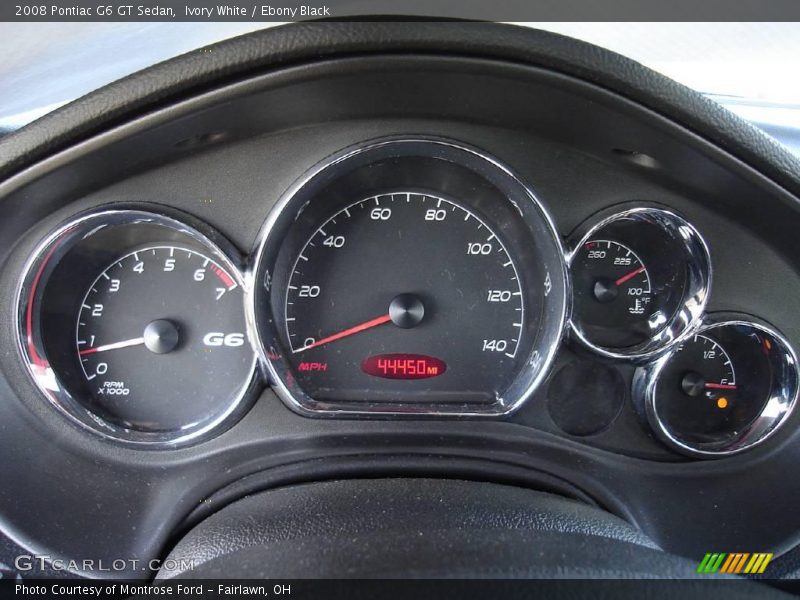 Ivory White / Ebony Black 2008 Pontiac G6 GT Sedan