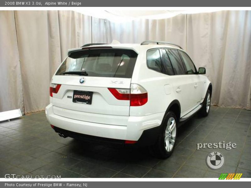 Alpine White / Beige 2008 BMW X3 3.0si