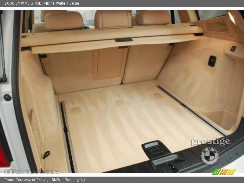 Alpine White / Beige 2008 BMW X3 3.0si