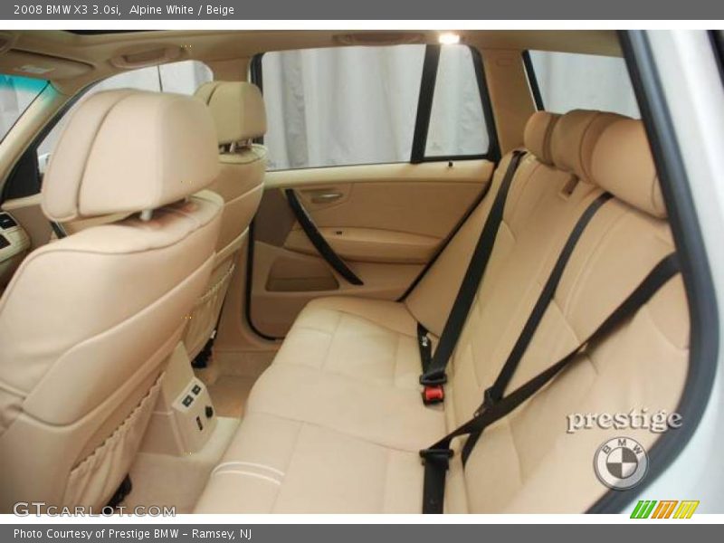 Alpine White / Beige 2008 BMW X3 3.0si