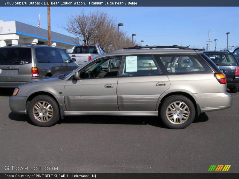 Titanium Beige Pearl / Beige 2003 Subaru Outback L.L. Bean Edition Wagon
