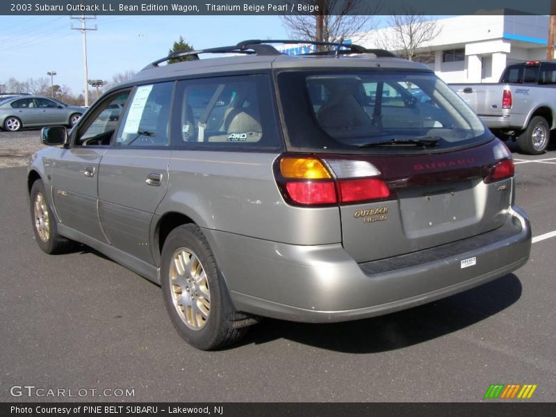 Titanium Beige Pearl / Beige 2003 Subaru Outback L.L. Bean Edition Wagon
