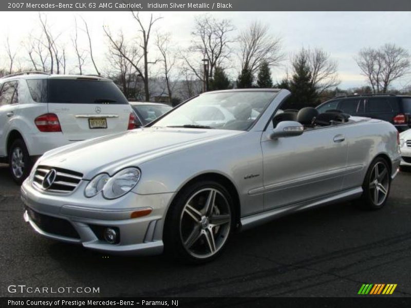 Iridium Silver Metallic / Black 2007 Mercedes-Benz CLK 63 AMG Cabriolet