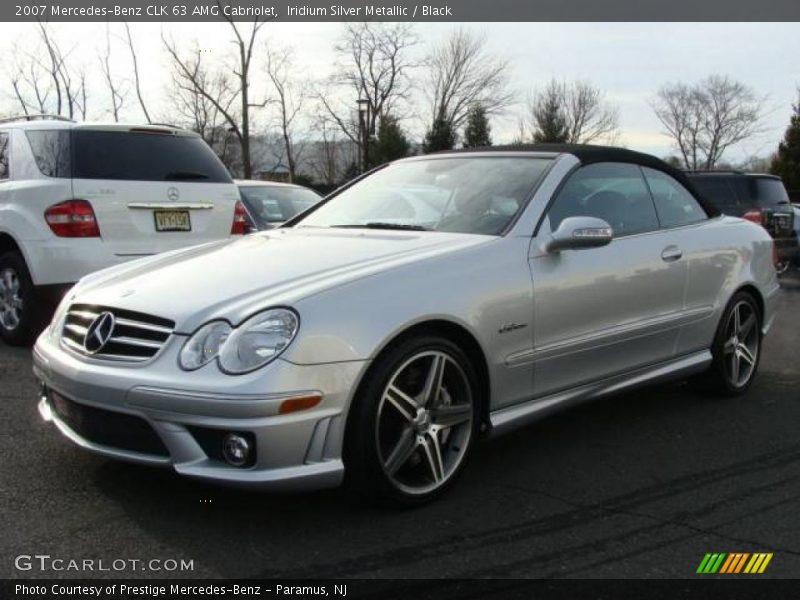 Iridium Silver Metallic / Black 2007 Mercedes-Benz CLK 63 AMG Cabriolet