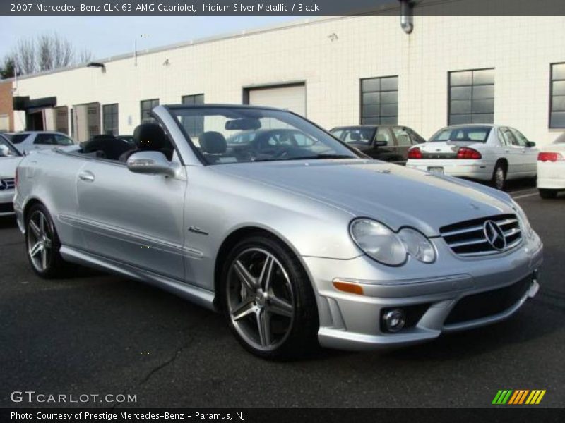 Iridium Silver Metallic / Black 2007 Mercedes-Benz CLK 63 AMG Cabriolet