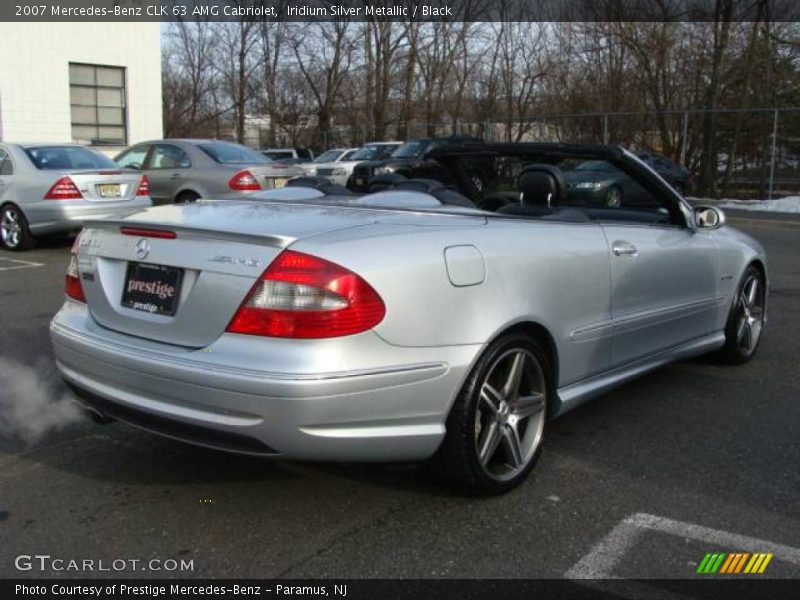 Iridium Silver Metallic / Black 2007 Mercedes-Benz CLK 63 AMG Cabriolet
