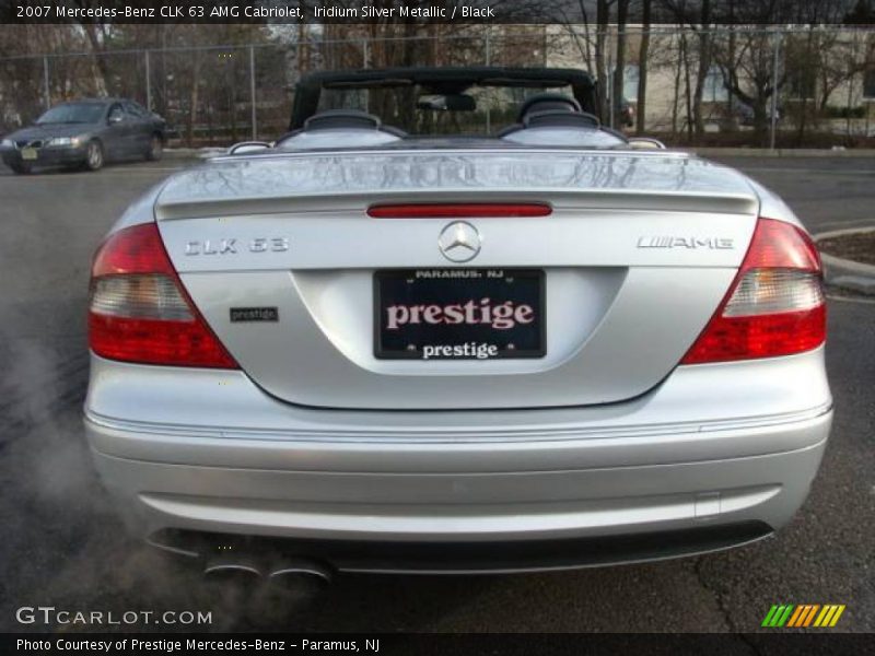 Iridium Silver Metallic / Black 2007 Mercedes-Benz CLK 63 AMG Cabriolet