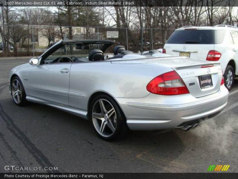 Iridium Silver Metallic / Black 2007 Mercedes-Benz CLK 63 AMG Cabriolet