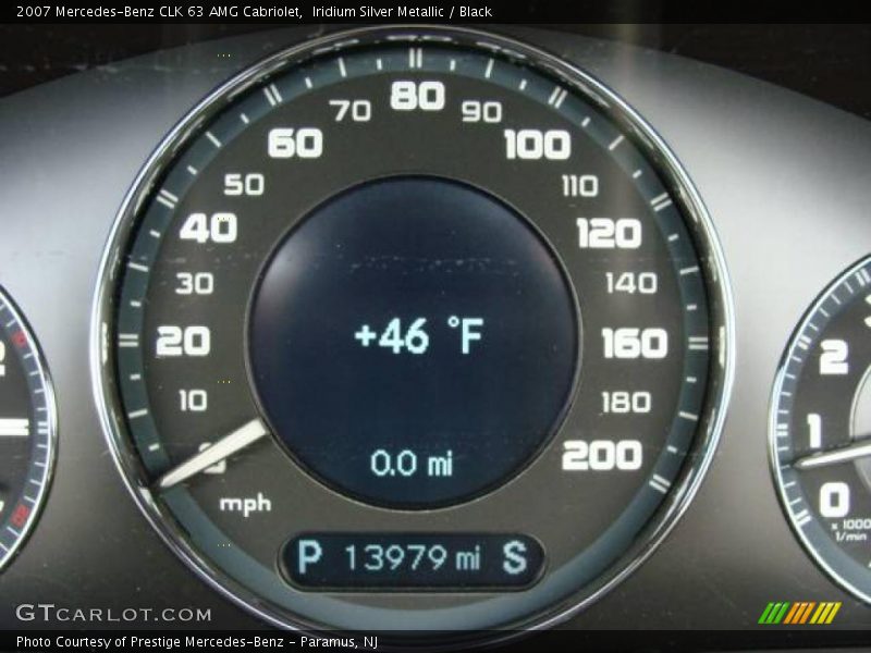 Iridium Silver Metallic / Black 2007 Mercedes-Benz CLK 63 AMG Cabriolet