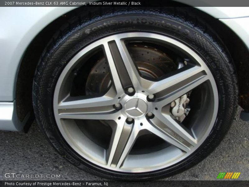 Iridium Silver Metallic / Black 2007 Mercedes-Benz CLK 63 AMG Cabriolet