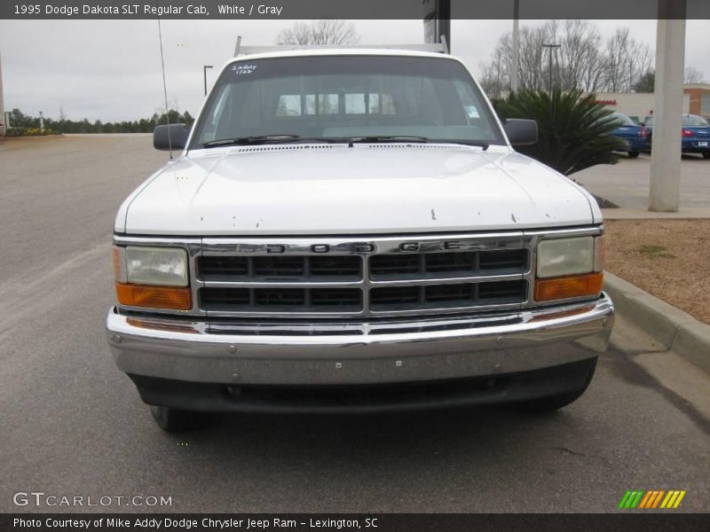 White / Gray 1995 Dodge Dakota SLT Regular Cab