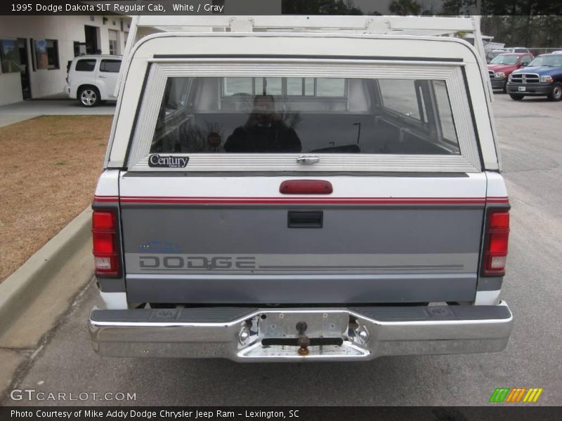 White / Gray 1995 Dodge Dakota SLT Regular Cab