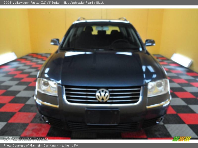 Blue Anthracite Pearl / Black 2003 Volkswagen Passat GLS V6 Sedan