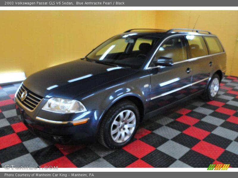 Blue Anthracite Pearl / Black 2003 Volkswagen Passat GLS V6 Sedan