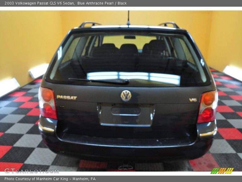 Blue Anthracite Pearl / Black 2003 Volkswagen Passat GLS V6 Sedan
