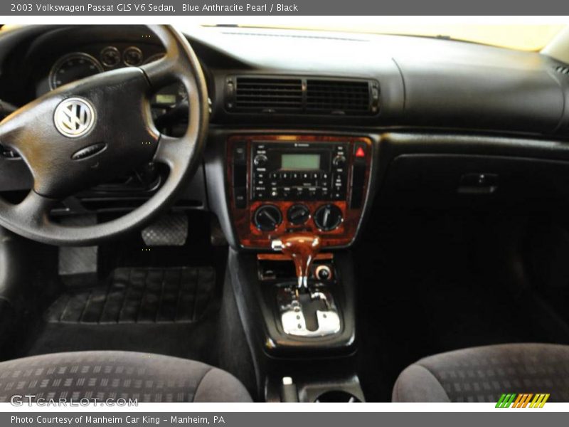 Blue Anthracite Pearl / Black 2003 Volkswagen Passat GLS V6 Sedan
