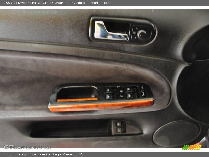 Blue Anthracite Pearl / Black 2003 Volkswagen Passat GLS V6 Sedan