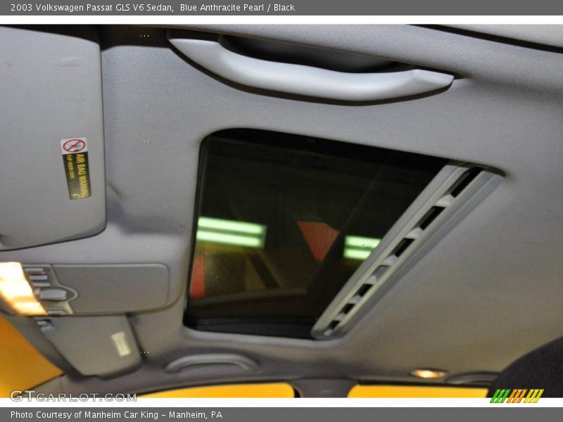 Blue Anthracite Pearl / Black 2003 Volkswagen Passat GLS V6 Sedan