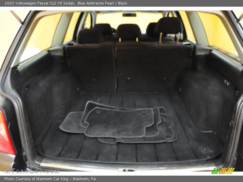 Blue Anthracite Pearl / Black 2003 Volkswagen Passat GLS V6 Sedan