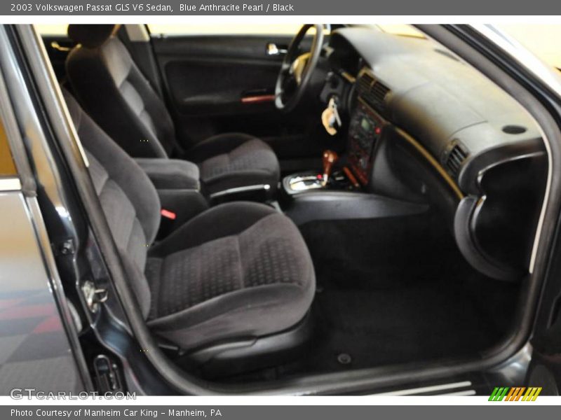 Blue Anthracite Pearl / Black 2003 Volkswagen Passat GLS V6 Sedan