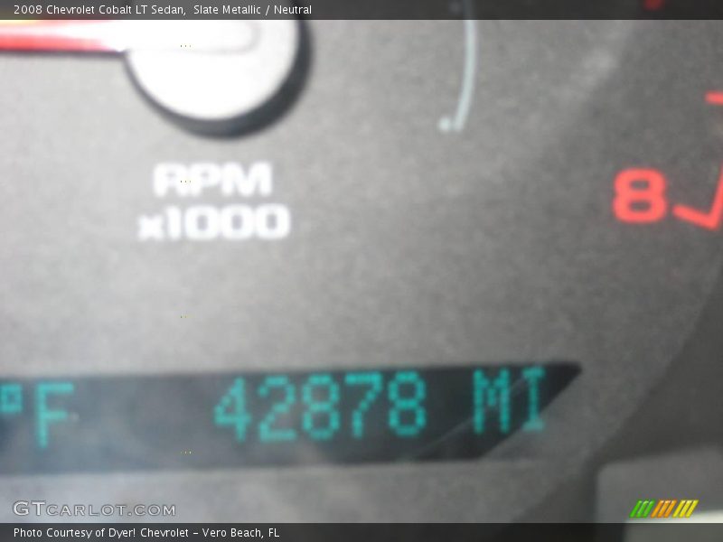 Slate Metallic / Neutral 2008 Chevrolet Cobalt LT Sedan