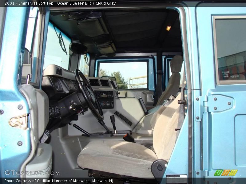 Ocean Blue Metallic / Cloud Gray 2001 Hummer H1 Soft Top